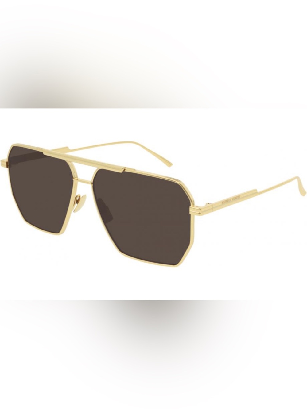 Bottega Veneta BV1012S Sunglasses, Gold/Brown